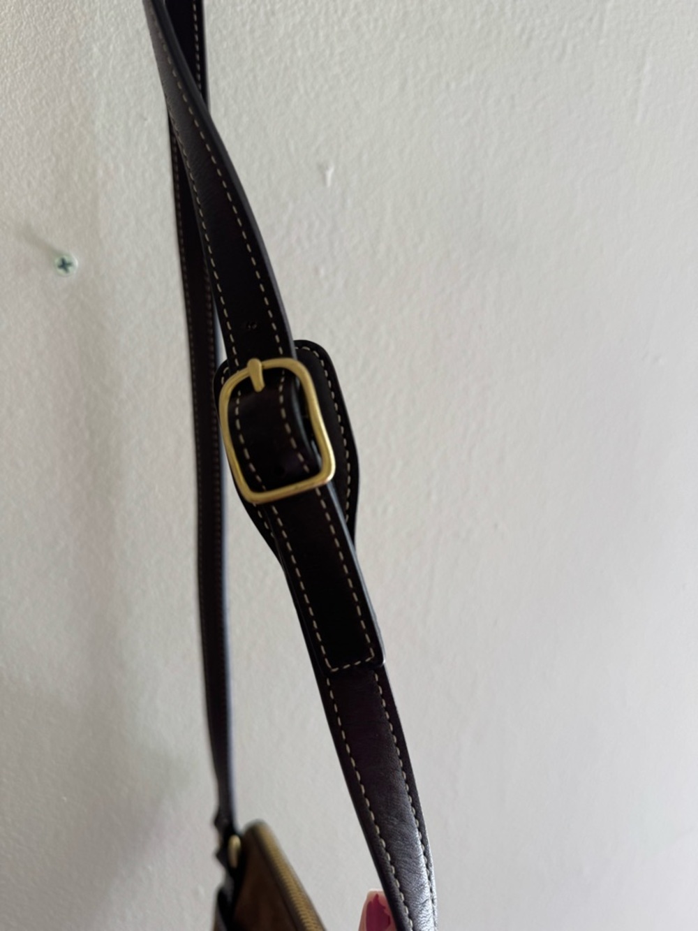 Vintage Y2K coach suede crossbody purse brown - Picture 4 of 12